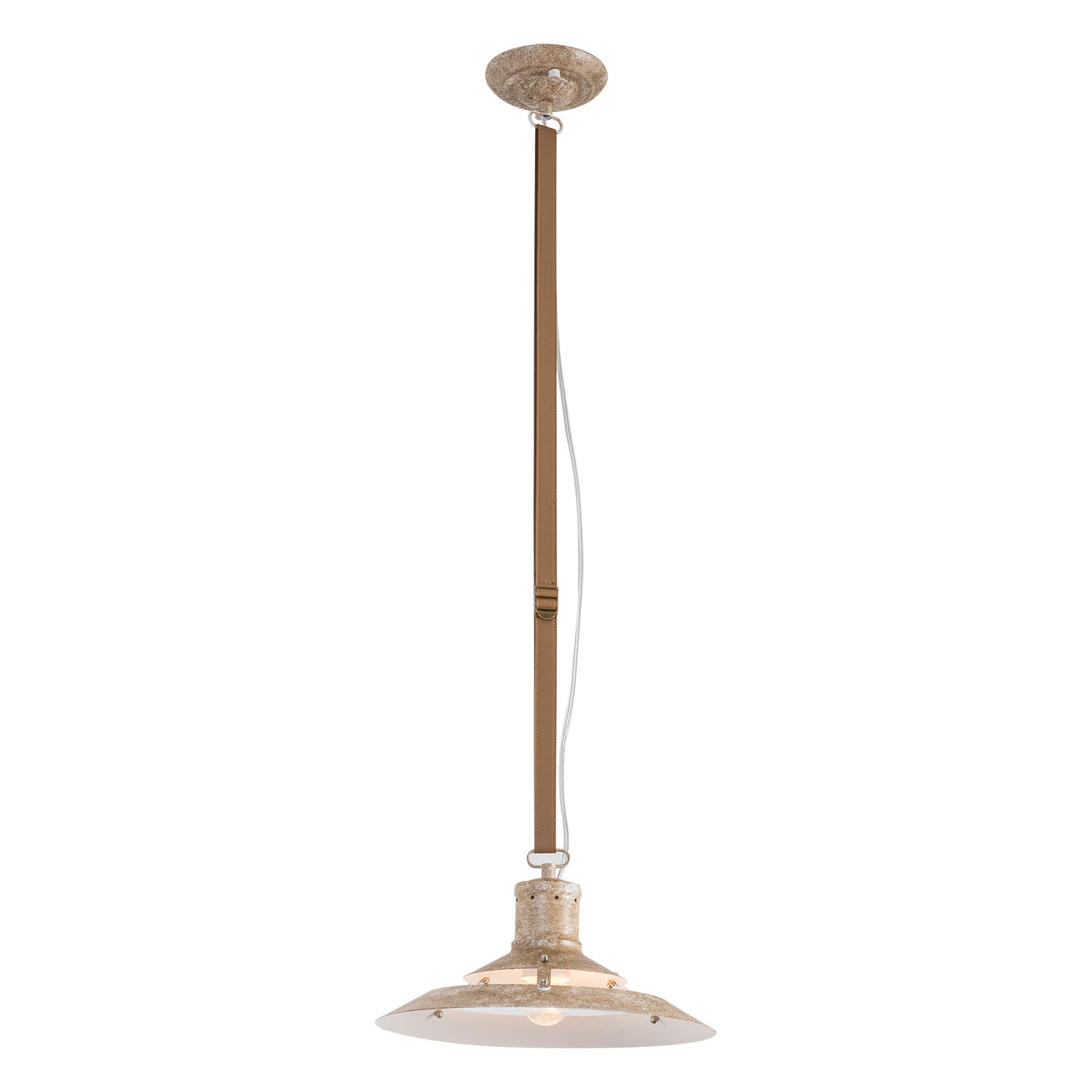 Подвесной светильник Lussole LSP-8742, 30*30 см, бежевый