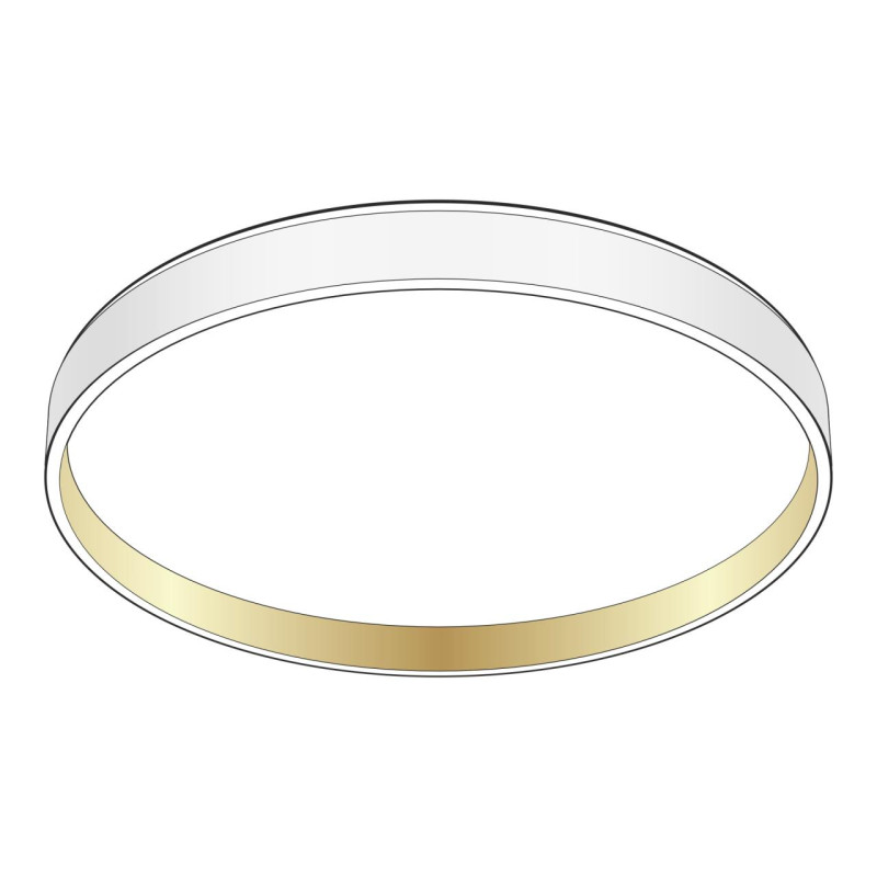 Светильник 50 см, 68W, 3000-5500K, 21 м2 Citilux CL753450G ENZO Белый+Золото LED с пультом