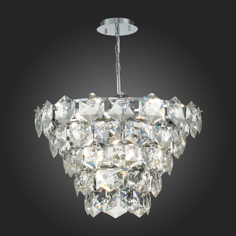 Люстра подвесная 58 см, 360W, ST LUCE VITERBO SL1631.103.09 Хром