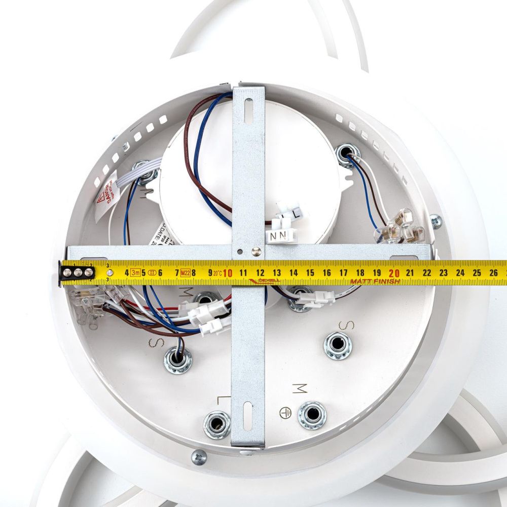 Люстра потолочная 80*13 см, LED 130W 3000-5500K Citilux TRIO CL215B130 белый