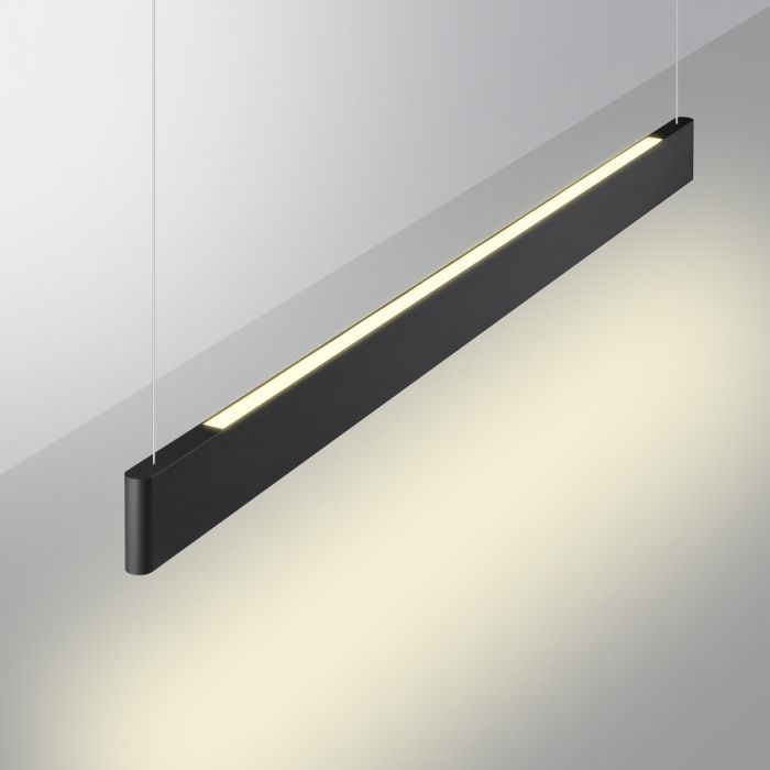 Светильник подвесной 120 см, 12-24W, 3000-5700K диммир. со сменой цв. температуры (управл. - пульт ДУ или прилож. Smart Life), Novotech Iter 359548, черный