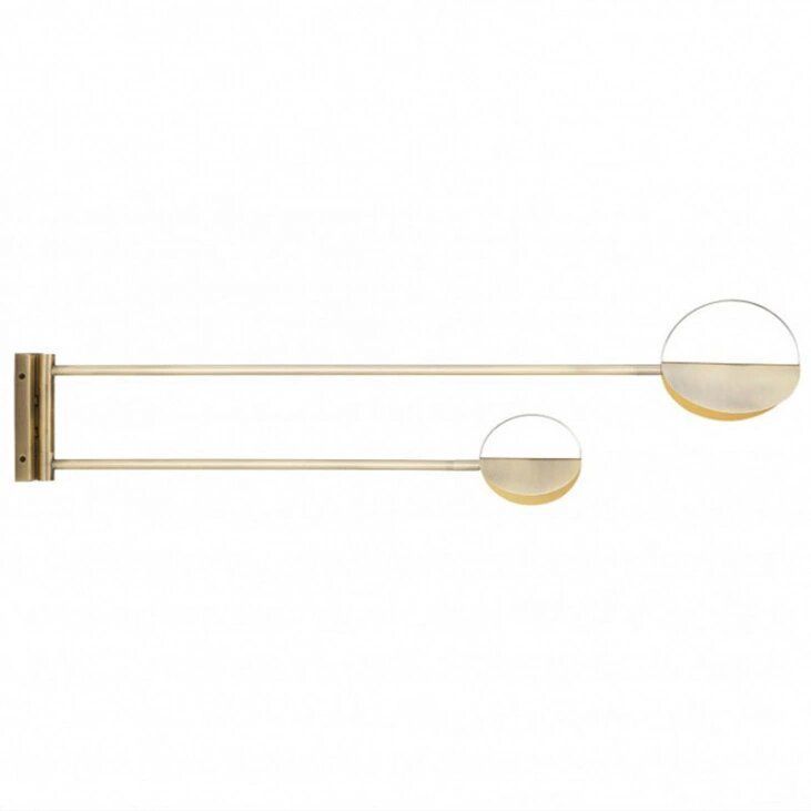 Бра (Бра) LEAVES Brass 92*92*24,3 см, 2*LED*2W, 2700K, ImperiumLoft im_W599, Бронзовый