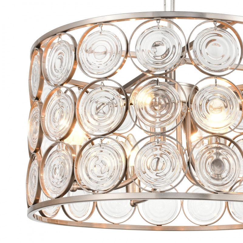 Подвесная люстра  50*120 см, 8*E14 сатин никель Vele Luce Sophie VL3233P08