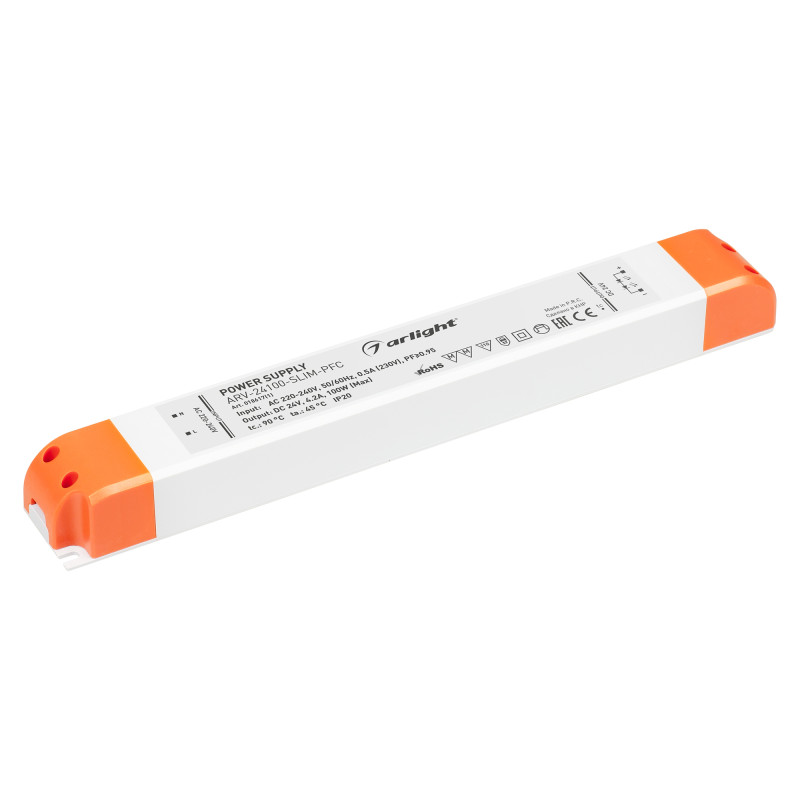 Блок питания для светодиодной ленты Arlight 018617(1) 30*4*3 см.
