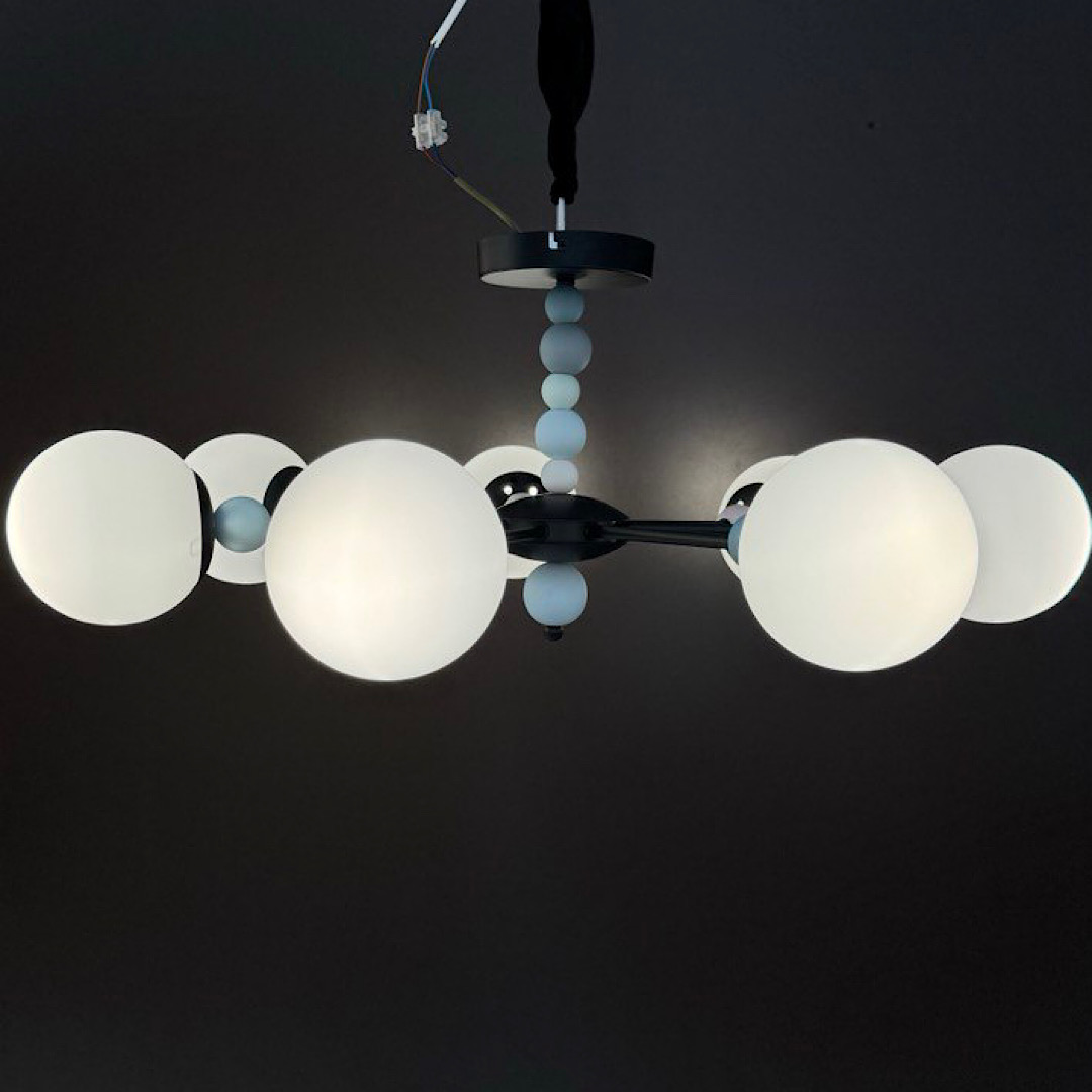 Люстра *79*30 см, E14 7*40W, Lumion Sunday чёрный, 6526/7C