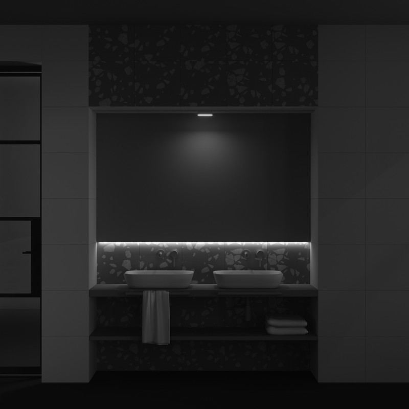 Трековый светильник 2,6*11,6*2,8 см, LED 6W, 3000К, Белый Maytoni Basis TR080-1-6W3K-W
