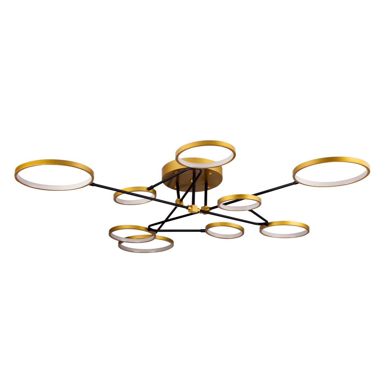 Светильник *126*20 см, LED 70W, 3000 / 6500К, Золото LED4U L200-9