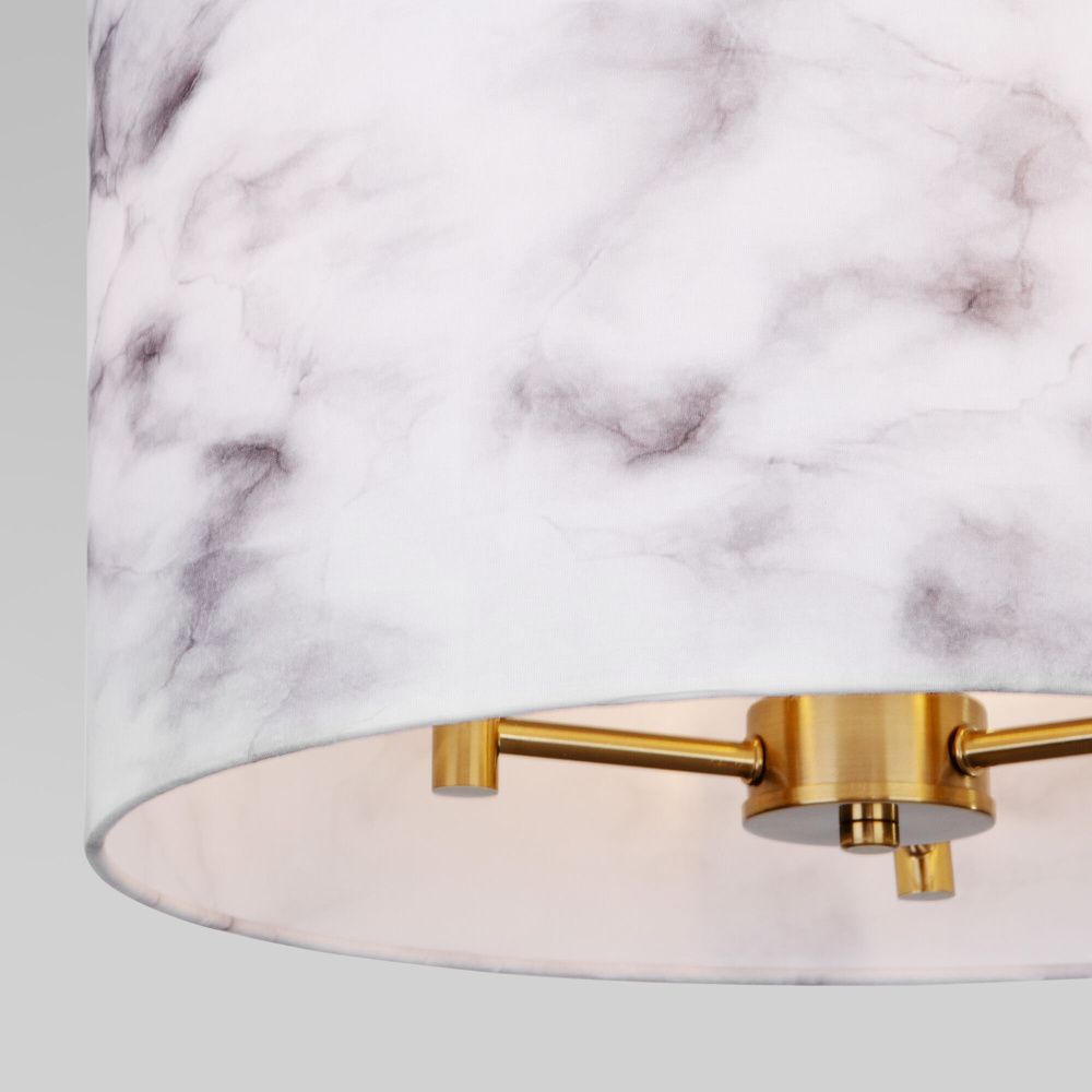 Светильник 38*38*69 см, 3*E14*40W, Eurosvet Brume 60174/3, латунь, a069023