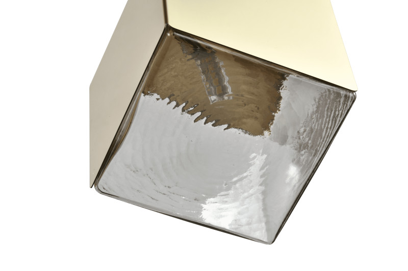 Подвесной светильник 35*35*180 см, 5*G9, 50W, Zortes Ice Cube ZRS.1005.05, золотой