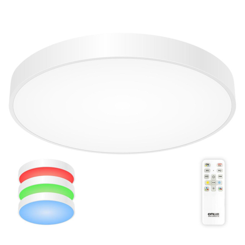 Светильник 60 см, 105W, 3000-5500K Citilux Купер CL724105G0 RGB, белый