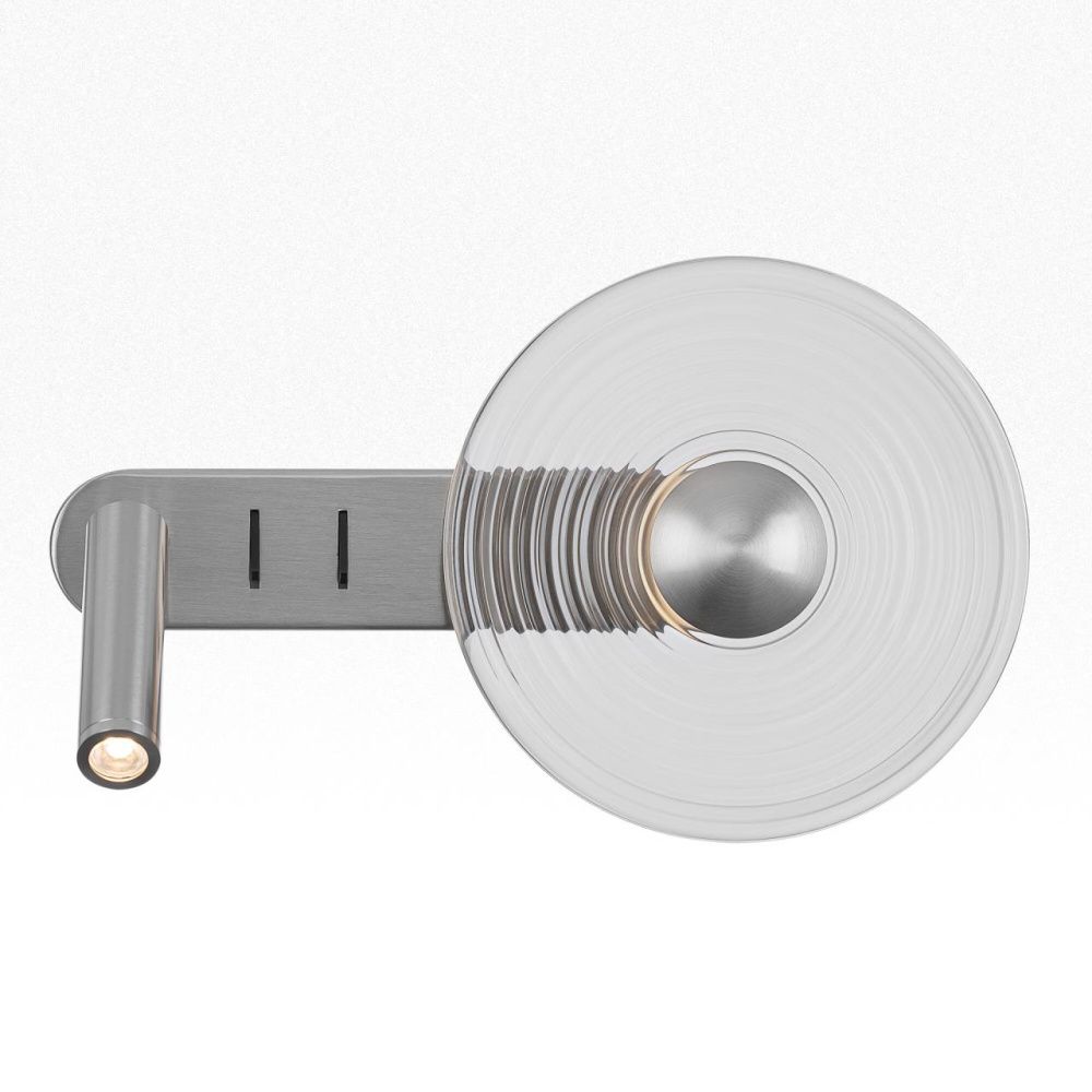 Бра 33 см, 10W, 3000K, Citilux CORTA CL245031, матовый хром