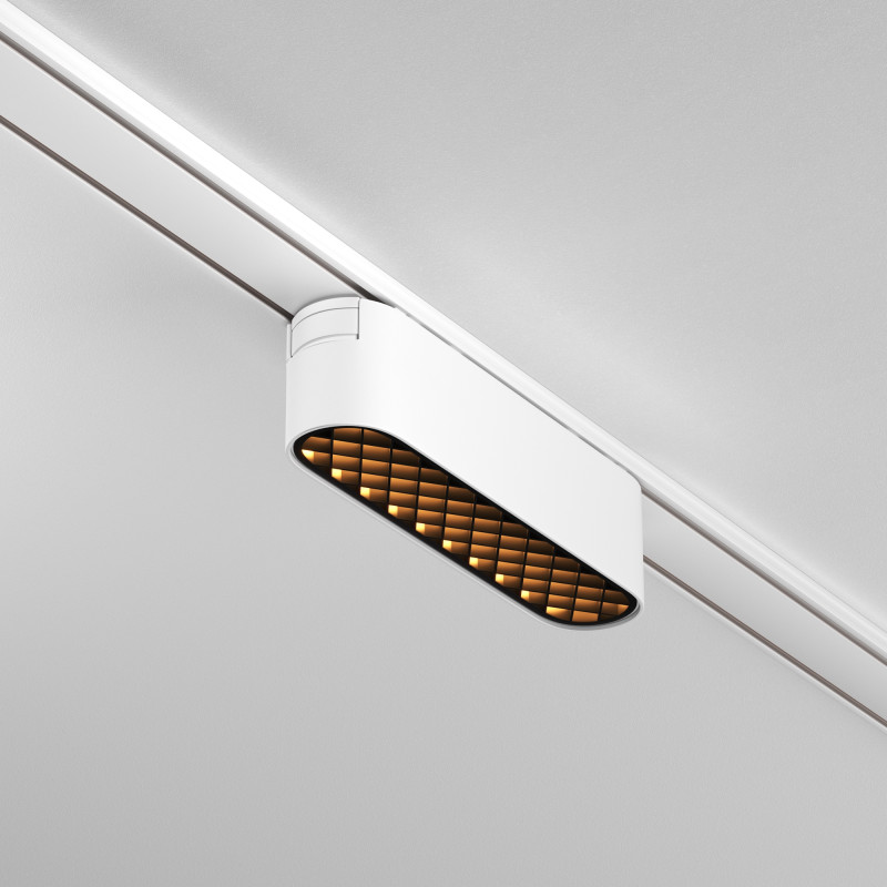 Трековый светильник 2,6*11,6*2,8 см, LED 6W, 3000К, Белый Maytoni Basis Grid TR084-1-6W3K-W
