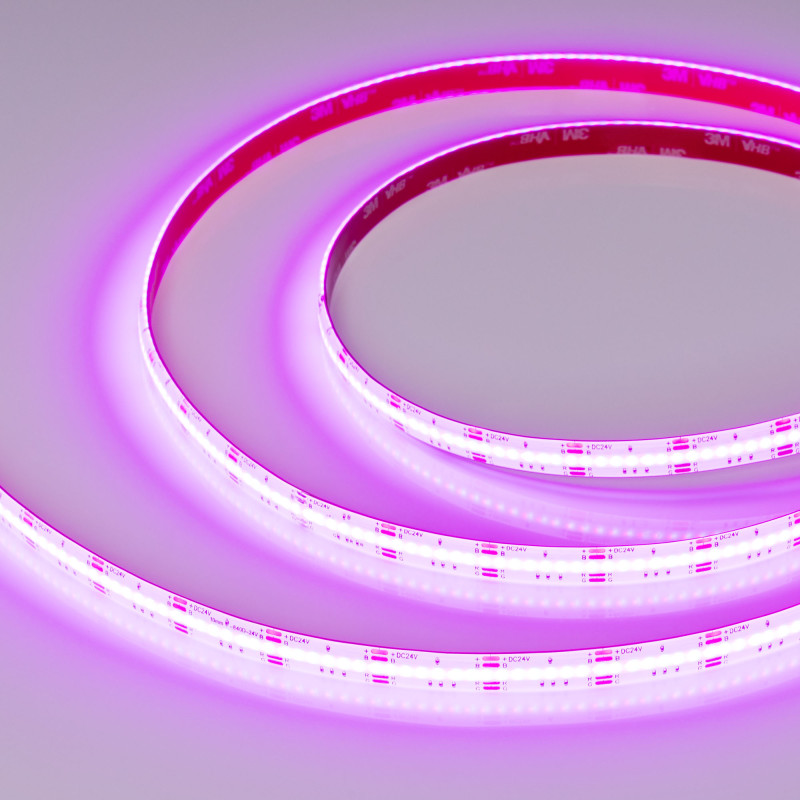 Лента герметичная COB-SE-X840-10mm 24V RGB (16 W/m, IP65, CSP, 5m), Arlight 041390. Цена указана за 5 метров. Продается кратно 5 метрам.