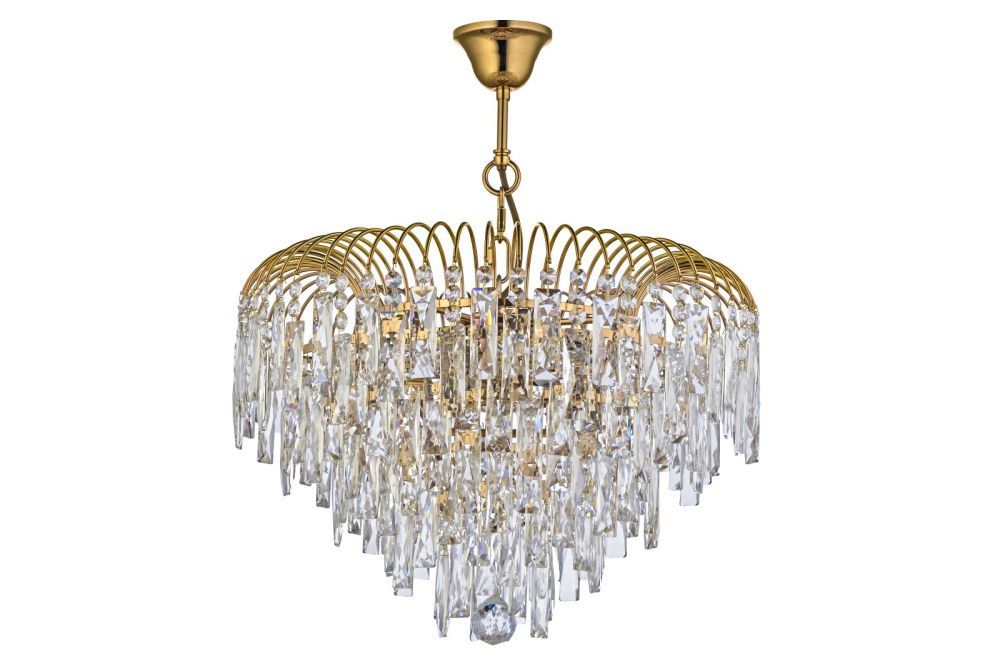 Люстра подвесная *46*35 см, 8*E14*40W, Arti Lampadari Sabina Sabina E 1.5.46.102 G, золото