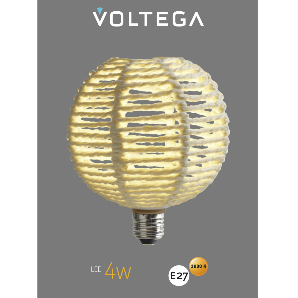 Лампа *12*-15 см, *E27*4W, Voltega  8571, Белый