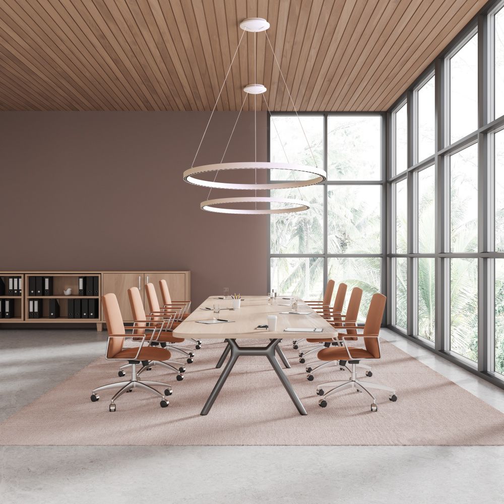 Светильник 92,8*200 см, вр  см, *LED*60+20W, 3000K, Mantra Riumar MAN8676, черный