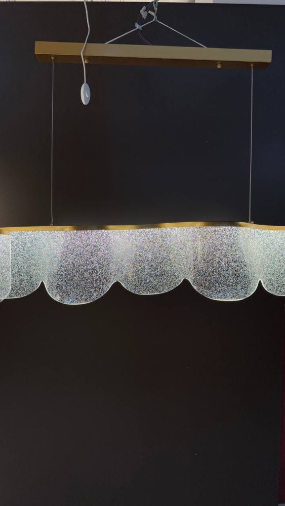 Люстра подвесная 19*120*60-110 см, 30W, 3500K, 6 м2 Aployt Olga APL.081.03.30 золото