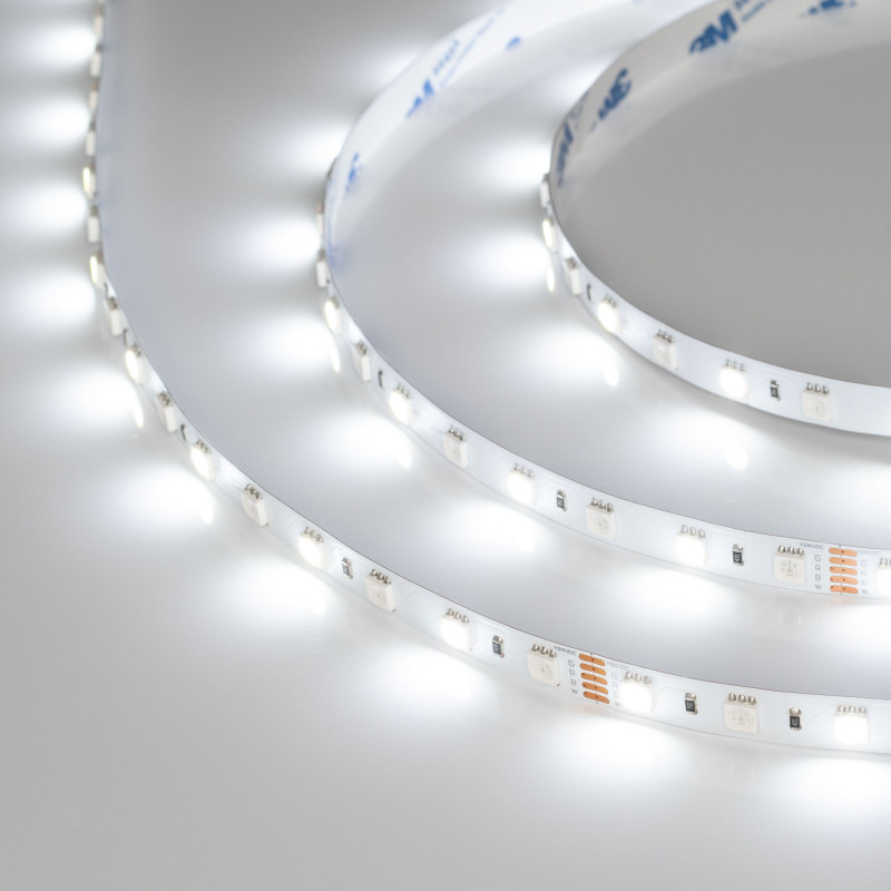 Лента RT-B60-10mm 24V RGBW-White (14.4 W/m, IP20, 5060, 5m) (Arlight, Открытый) 018325(2). Цена указана за 5 метров. Продается кратно 5 метрам.