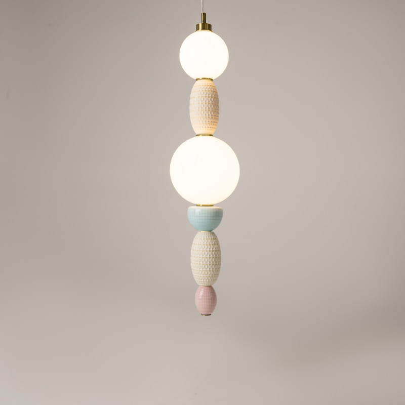 Подвесной светильник 20*20*400 см, LED, 24W, 3000К, Maytoni Adore MOD297PL-L24BS3K латунный