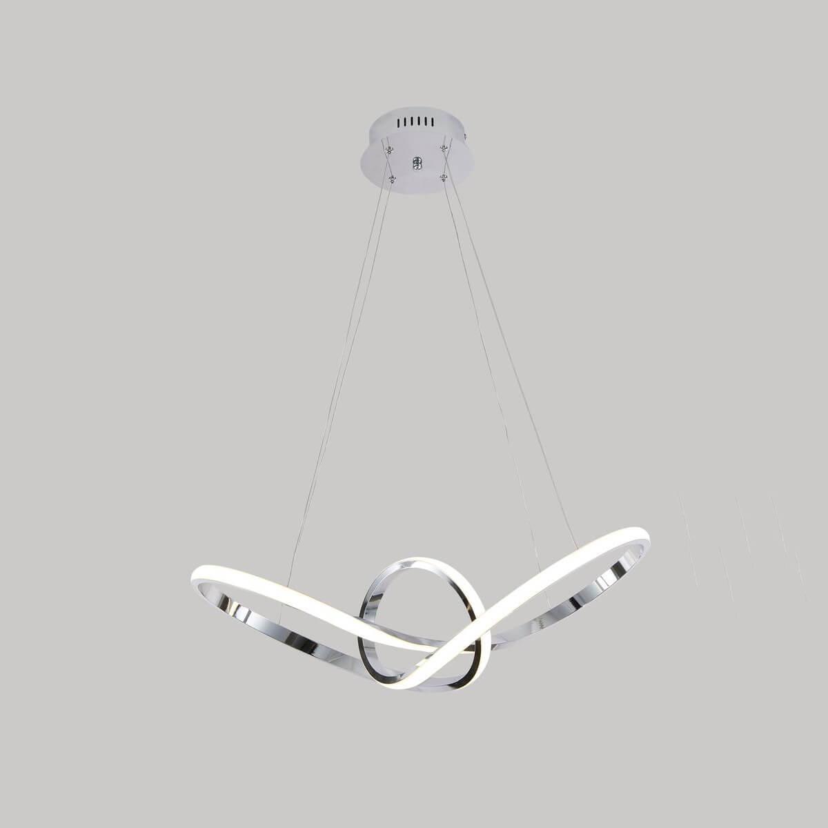 Подвесной светодиодный светильник 60*24*100 см, LED 88 W, Moderli Bloom V2800-PL Хром