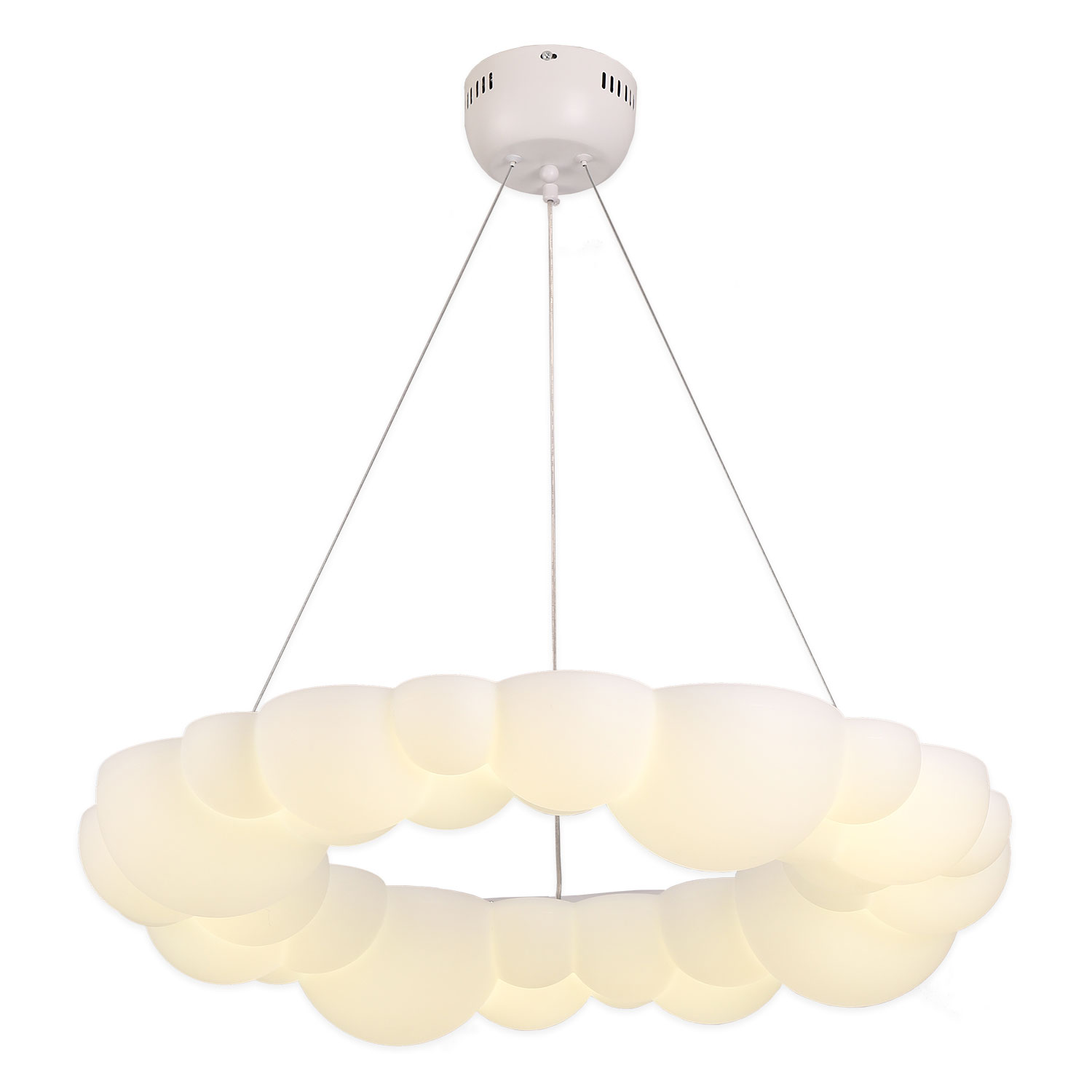 Люстра подвесная 68*160 см, LED 33W, 4000K, 3360 Lm, 12 м2 Lussole LSP-7078 белый