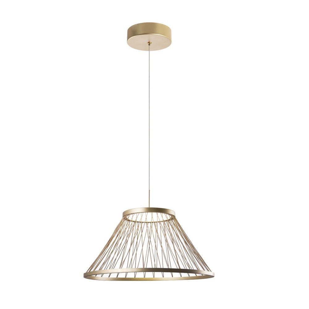 Подвес 60*40-150 см, 6*LED, 16W, 4000K, Favourite Fibra 4634-6P, золотой матовый