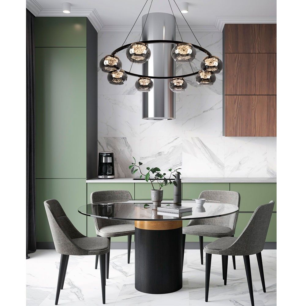 Подвесной светильник 86*86*155 см, LED 45W, 3000 / 6000K, Черный MODESTYLE MS.2316.850