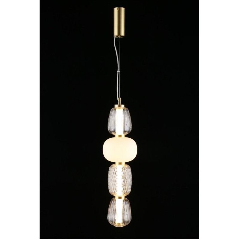 Подвесной светильник 17*100-190 см, 1*LED, 29W, 3000K, Aployt Simonet APL.318.16.29, латунный