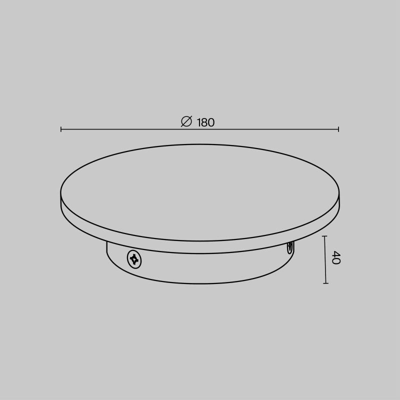Бра 18 см, 12W, 3000K, Maytoni Wald O420WL-L12GF, серый