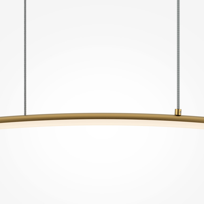 Подвесной светильник 98*7*305,7 см, LED, 15W, 3000К, Maytoni Light Reflection MOD243PL-L18BSK латунный