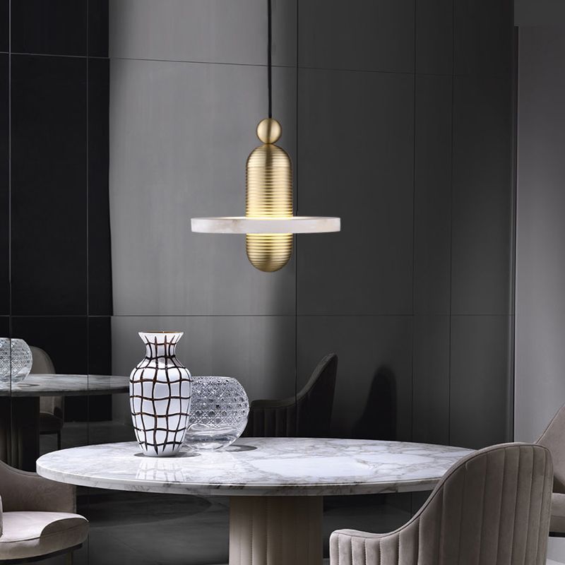 Подвесной светодиодный светильник Inodesign Median Gold 44.342