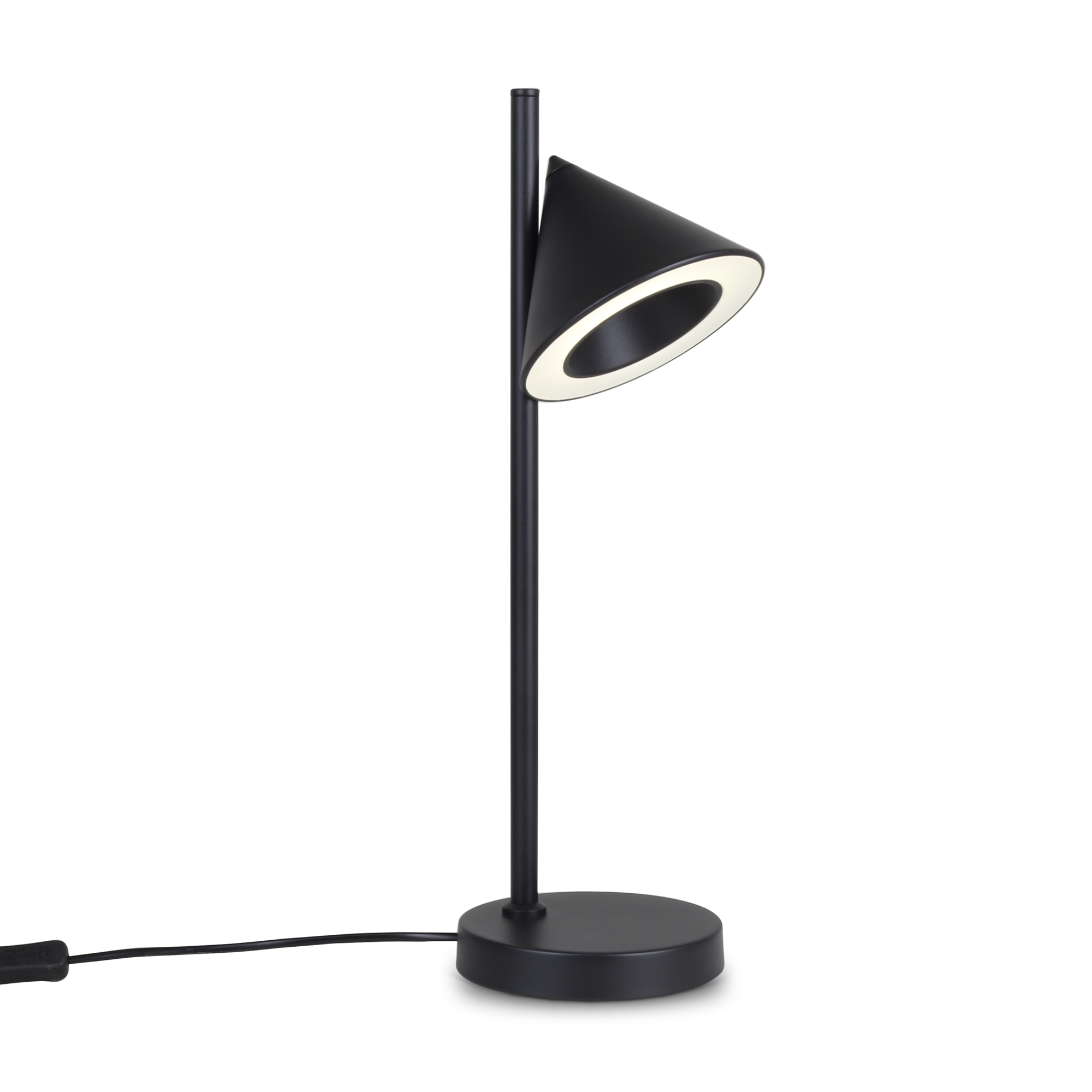 Настольная лампа 48 см, 7W, 3000K, Freya Etro FR6141TL-L7B, черный