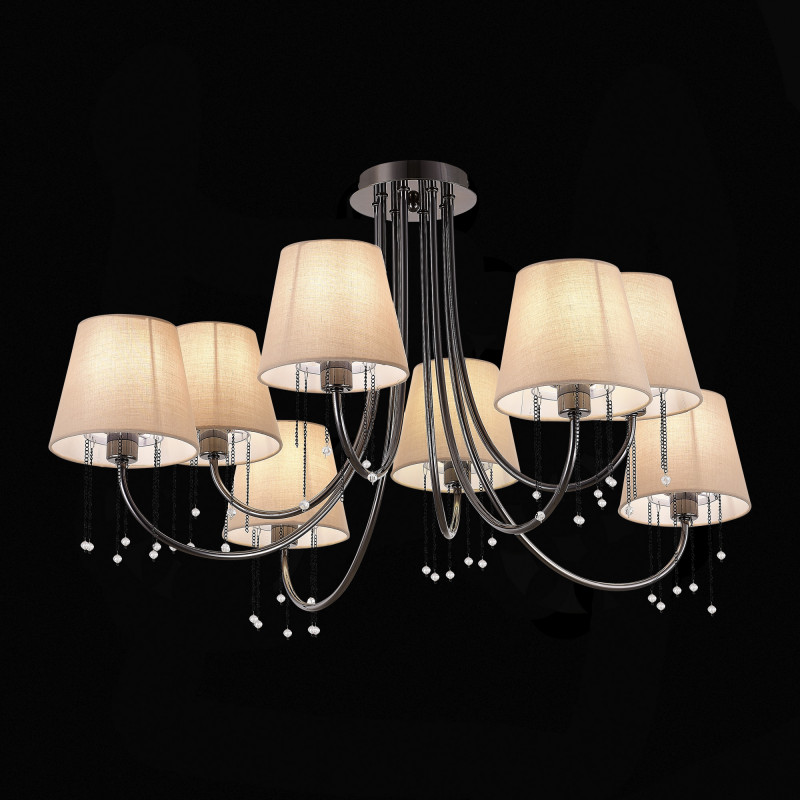 Люстра потолочная Evoluce Alluria SLE1118-802-08 Черный хром