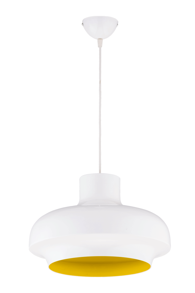 Люстра Ø350 x H240(1200), мм, 1*40W, YEL+WH(Жёлтый+Белый) Sfera Sveta 8163 YEL+WH