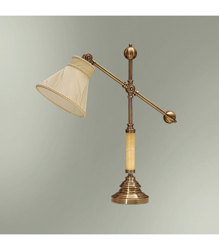 Настольная лампа Good light (Фотон) с абажуром 21-56/3822, бронза, бежевый