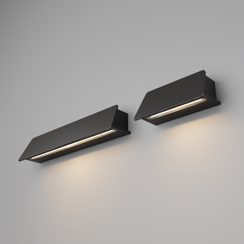 Светильник настенный 9*40*8 см, LED, 10W, 3000К, Maytoni Trupp O429WL-L10GF3K серый