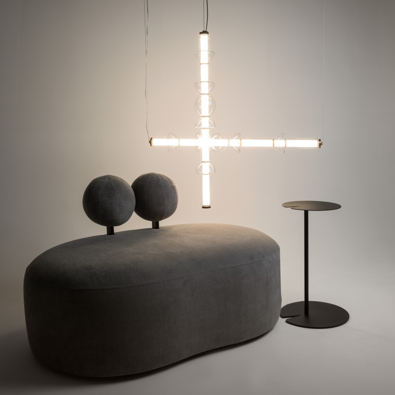 Подвесной светильник 98*16*39,5*137,5 см, LED*39W, 3000 К, Cosmo MOD210PL-L39BS3K Maytoni, Латунь