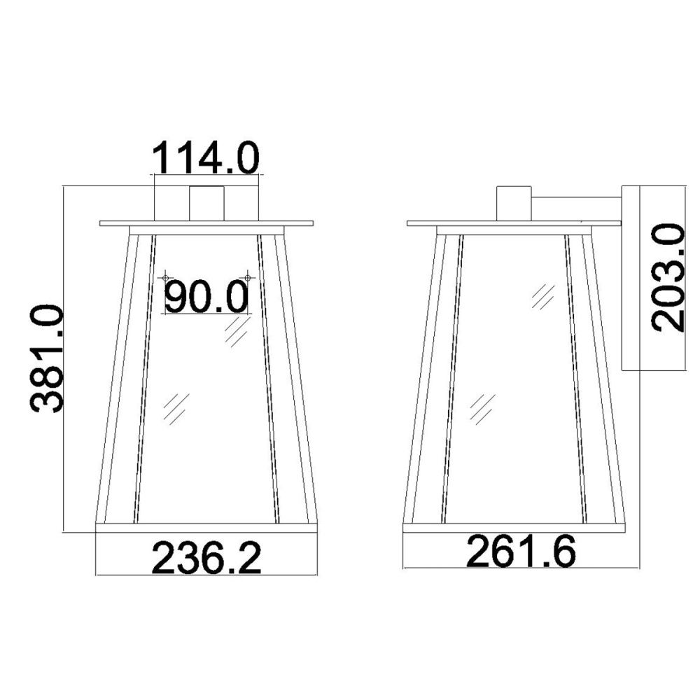 Настенный фонарь HK-WALKER2-L Hinkley, арт. HK-WALKER2-L