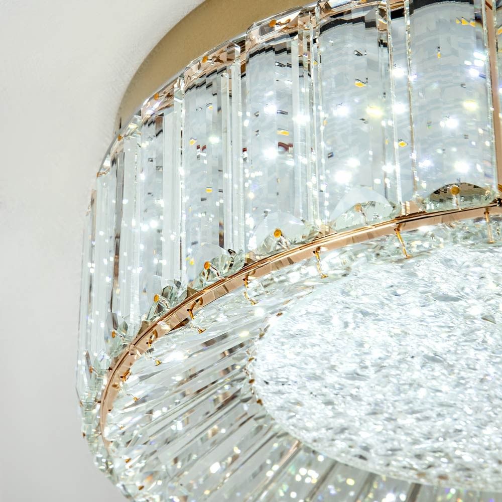 Потолочный светильник 40*40 см, LED 48W, 3000 / 6000K, Золото MODELUX ML.2305.400 GD