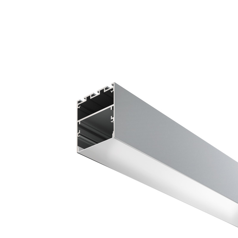 Алюминиевый профиль  Накладной 2000*50*50 мм для светодиодной ленты Maytoni Led strip Серебро ALM-5050-S-2M