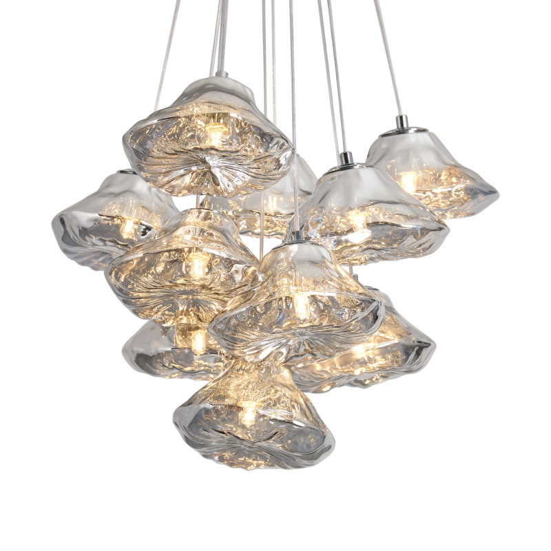 Подвесной светильник 35*135 см, 10*G9, 400W, Freya Eatery FR5488PL-10CH хром