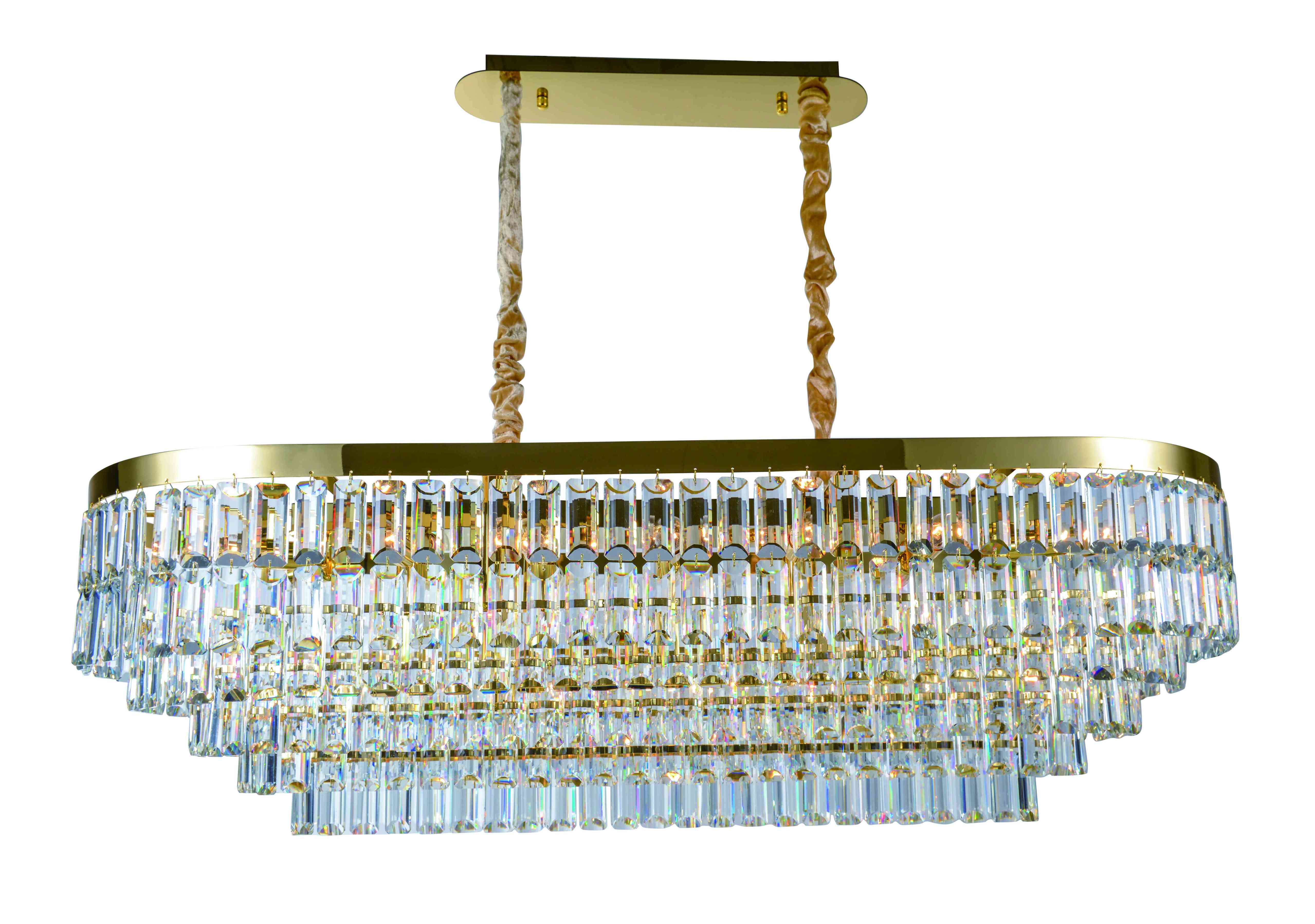 Люстра  1200*500*410, 19*E14, 40W NewRgy Cristallo 2752E/19A GOLD+CLEAR, Золото+прозрачный