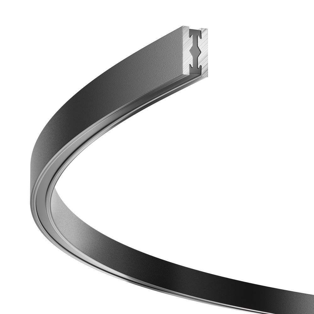 Шинопровод круглый из полукругов 1200мм Flarity черный Maytoni Busbar trunkings Flarity TRX154-2SR-D1200-B, Черный