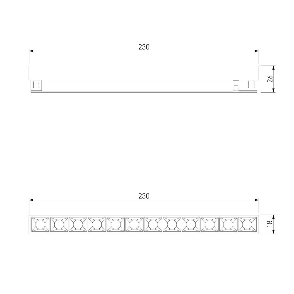 Brass Line Трековый светильник 10W 4000K латунь 85528/01 Elektrostandard Line Magnetic 4690389218736, a071847
