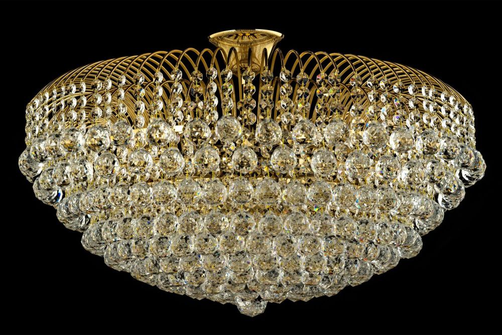 Люстра потолочная *80*60 см, 16*E14*40W, Arti Lampadari Empoli Gold Empoli E 1.2.80.100 G, золотой