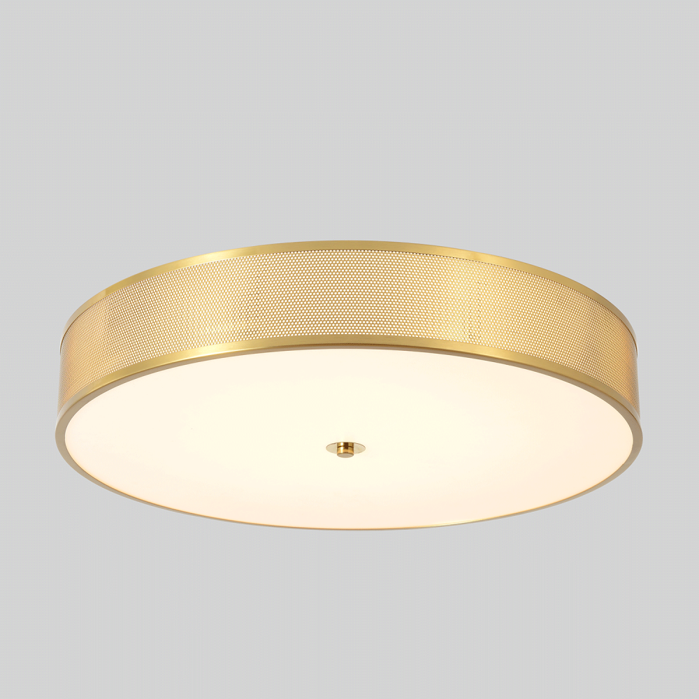 Светильник потолочный *60*10- см, *LED*40W, 3000-6000K, Crystal Lux Button BUTTON PL40W LED, Латунь