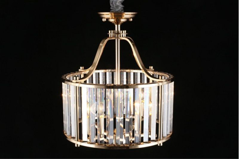 Подвесная люстра 40*50-148,5 см, 4*E14, 40W, Aployt Romen APL.809.03.04, золотой