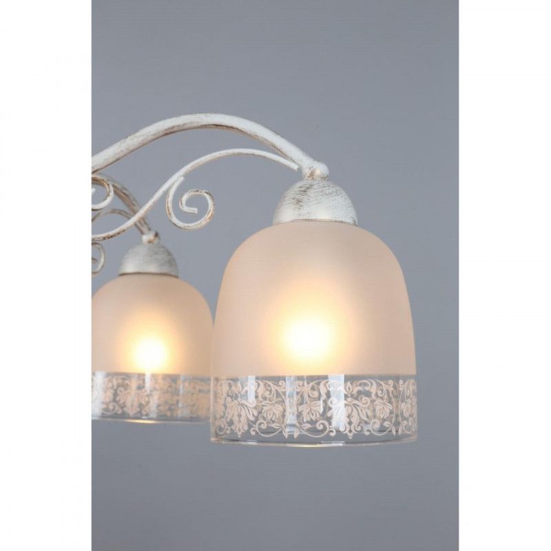 Люстра 57*32 см, 5*E14, 40W, Omnilux Omnilux 549 OML-54907-05, бежевый
