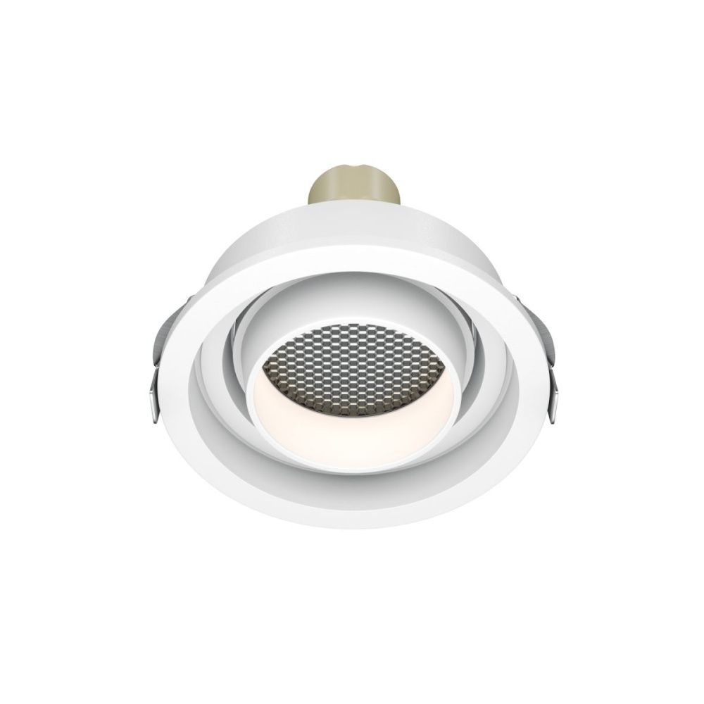 Встраиваемый светильник 8,5 см, Maytoni Atom DL113-GU10-01-RD-W, белый, вр 7,5 см