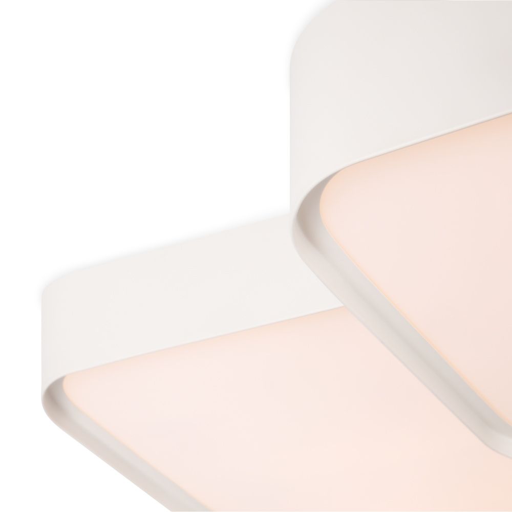 Светильник 50*50*-9 см, *LED*84W, 3000-7000K, Freya Площадь/Square FR6095CL-L84W, Белый